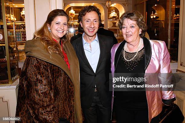 Princess Diane d'Orleans, Stephane Bern and Princess Chantal de France attend the 50th Anniversary party of Stephane Bern, called "Half a century,...