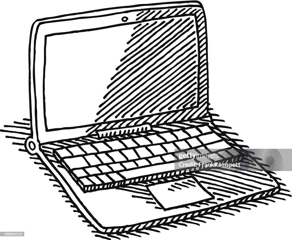 Dessin Un Ordinateur Portable Illustration Getty Images dessin-un-ordinateur-portable-illustration-getty-images