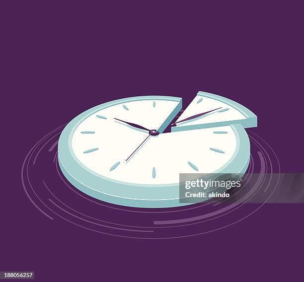 time slice - portion stock illustrations