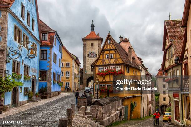 rothenburg ob der tauber - stuttgart village stock pictures, royalty-free photos & images