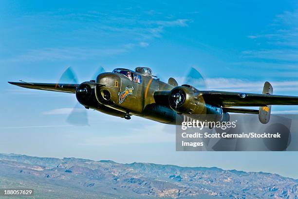 North American B25g Mitchell Bomber Nicknamed Barbie Ii Of The 1st
