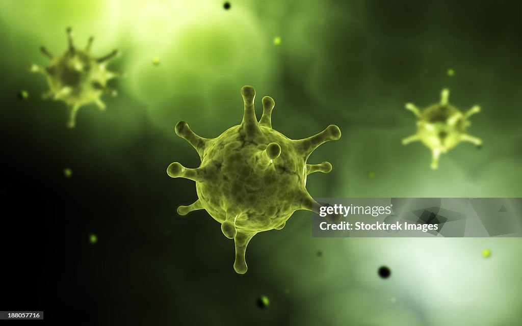 Conceptual image of common virus.