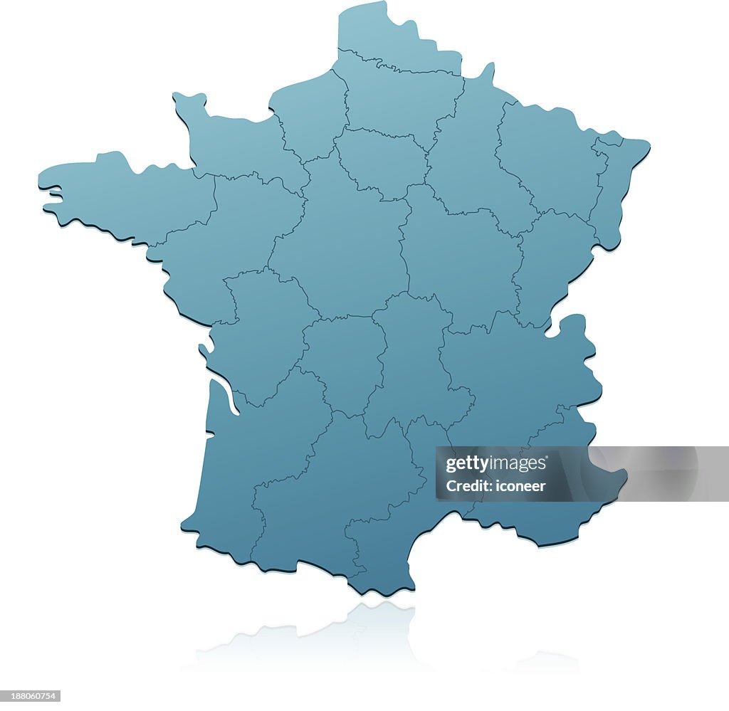 Mapa verde França