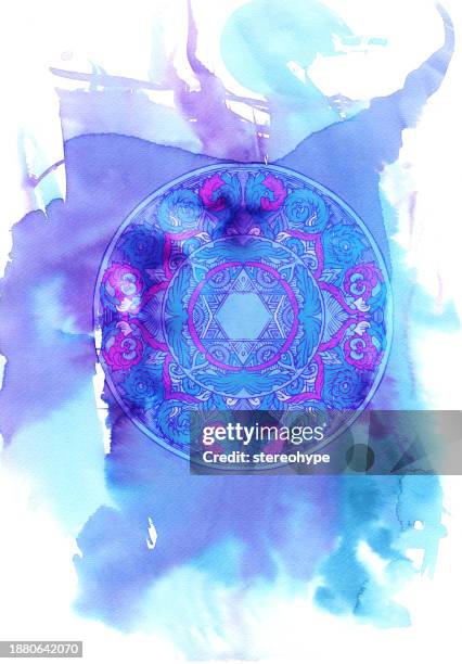 faded mandala - alchemy stock illustrations