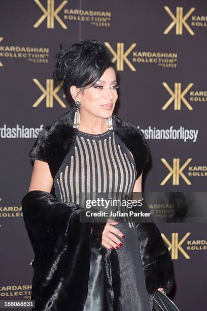 Nancy Dell'Olio attends the launch party for the Kardashian Kollection for Lipsy at Natural History Museum on November 14, 2013 in London, England.