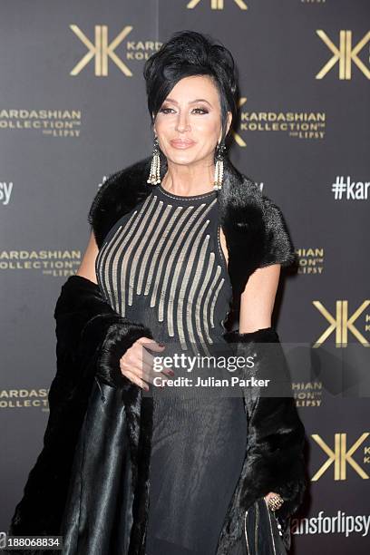 Nancy Dell'Olio attends the launch party for the Kardashian Kollection for Lipsy at Natural History Museum on November 14, 2013 in London, England.