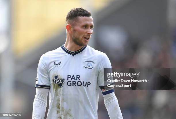 Preston North End's Alan Browne during the Sky Bet Championship match between Preston North End and Leeds United at Deepdale on December 26, 2023 in...