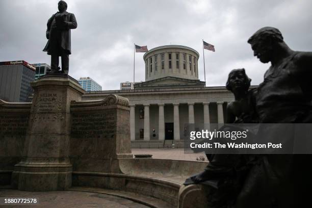 The Ohio Statehouse on December 18, 2023.