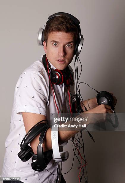 Radio dj Greg James is photographed for the Observer on September 10, 2013 in London, England.