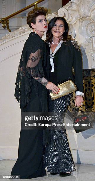 Antonia Dell'Atte and Anna Rita Dell'Atte attends the Ralph Lauren Dinner Charity Gala at Casino Madrid on November 14, 2013 in Madrid, Spain.
