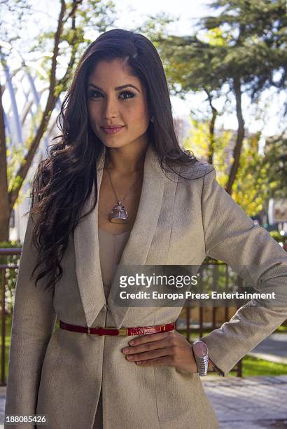 Patricia Yurena Rodriguez, 2013 Miss Universe 1st Runner-Up poses for a photo session on November 14, 2013 in Madrid, Spain.