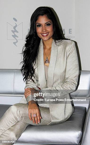 Patricia Yurena Rodriguez, 2013 Miss Universe 1st Runner-Up poses for a photo session on November 14, 2013 in Madrid, Spain.