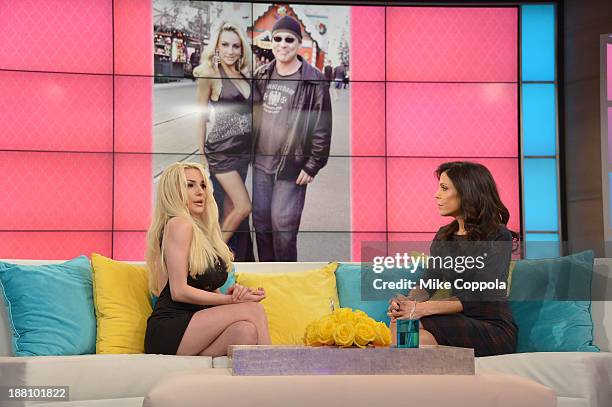 Bethenny Frankel hosts Courtney Stodden on "bethenny" at CBS Broadcast Center on November 15, 2013 in New York City.