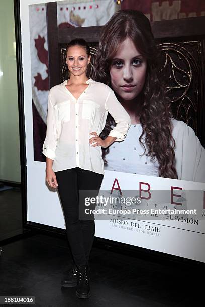 Michelle Jenner attends 'Isabel. Vestuario de la serie de television' on November 14, 2013 in Madrid, Spain.