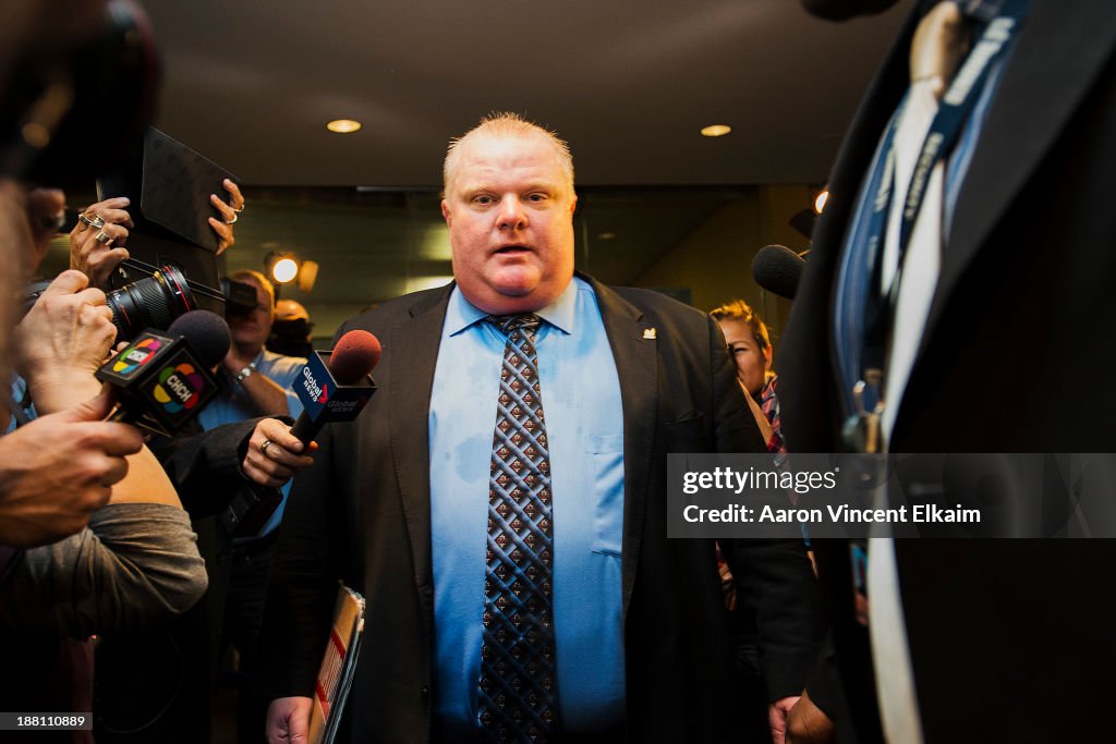 Toronto City Council Meets To Limit Powers Of Embattled Mayor Rob Ford