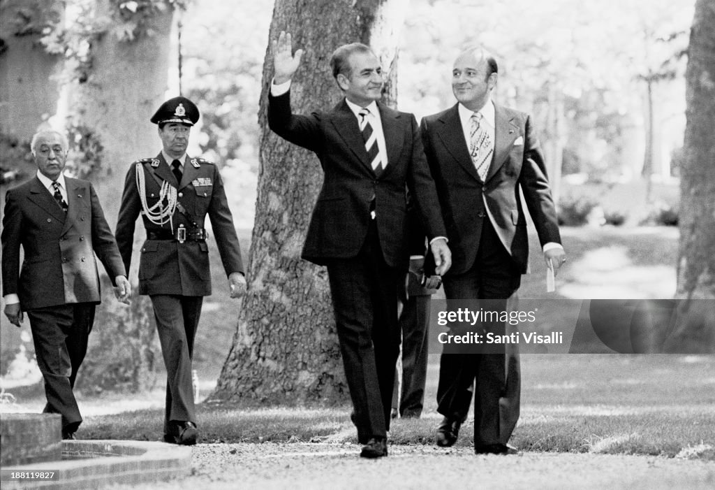 The Shah Of Iran Saluting