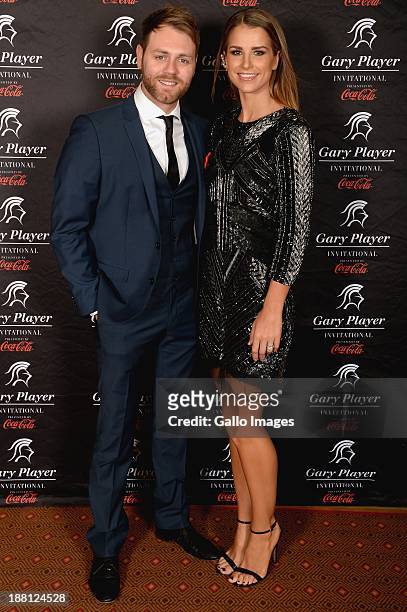 Singer Brian McFadden and his wife Vogue Williams attend the the Gala Dinner and Charitable Auction of the Gary Player Invitational presented by...
