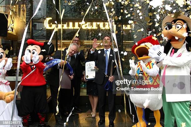 Councilmember, 4th District Tom LaBonge, Central Area Representative Kimberly Rodriguez and President and CEO of the GhirardelliAE Chocolate Company...