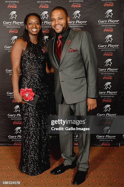 Actor Anthony Anderson and his wife attend the Gala Dinner and Charitable Auction of the Gary Player Invitational presented by Coca-Cola at Sun City...