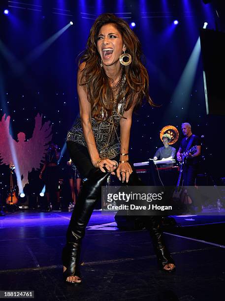 Nicole Scherzinger performs onstage at The Global Angel Awards at the Roundhouse on November 15, 2013 in London, England.