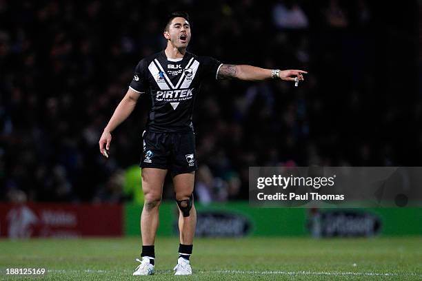 Sean Johnson Rugby 126 New Zealand V Scotland Rugby League World Cup Quarter Final Stock ...