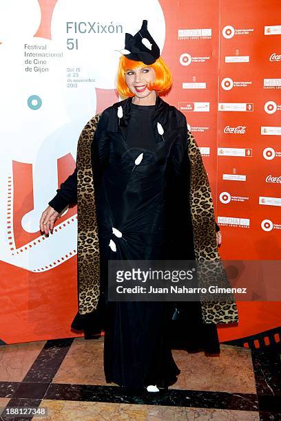 Victoria Abril attends 51st Gijon International Film Festival opening ceremony at Teatro Jovellanos on November 15, 2013 in Gijon, Spain.