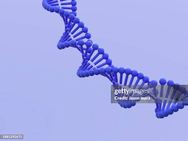 dna concept blue - dna stock pictures, royalty-free photos & images
