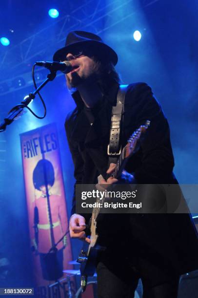 Lucas Crowther of the Rifles performs on stage at The Forum on November 15, 2013 in London, United Kingdom.