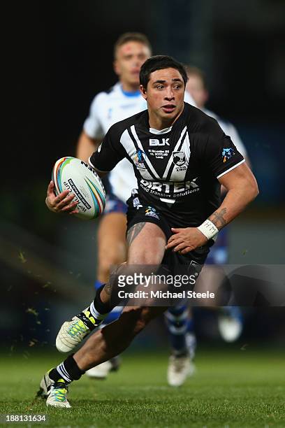 Kevin Locke of New Zealand during the Rugby League World Cup Quarter Final match between New Zealand and Scotland at Headingley Carnegie Stadium on...