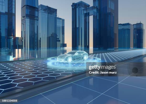 blue light data autonomous self driving vehicle - sensor stock pictures, royalty-free photos & images
