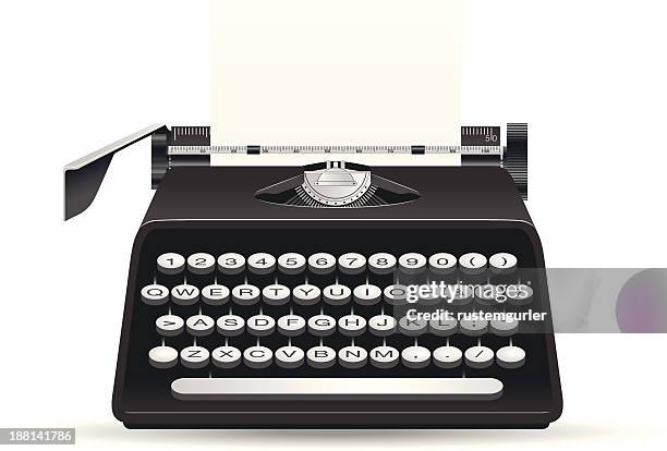 typewriter - typewriter isolated stock illustrations