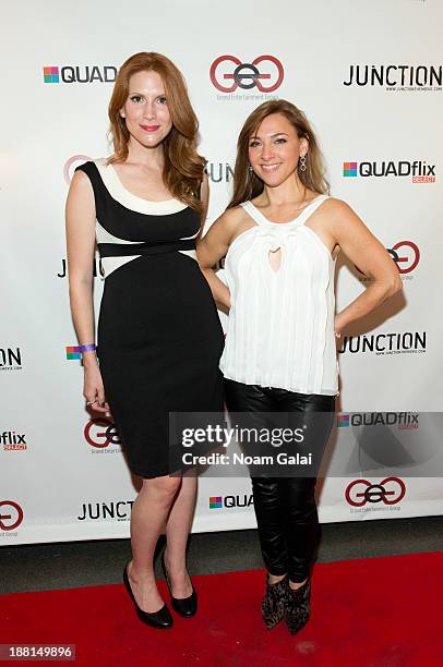 Summer Crockett Moore and Sharon Maguire attend the "Junction" New York Premiere at Bar 13 on November 15, 2013 in New York City.