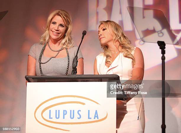 Marla & Nicole Paxson speak at the Hollywood Bag Ladies Luncheon on November 15, 2013 in Beverly Hills, California.