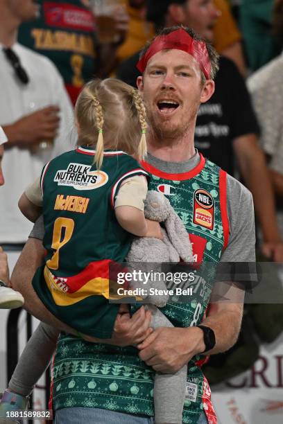 Jack Riewoldt of the Richmond Tigers is seen during the round 12 NBL match between Tasmania Jackjumpers and South East Melbourne Phoenix at MyState...
