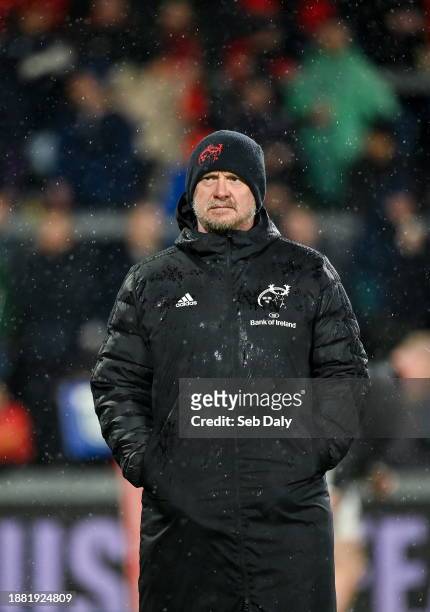 Limerick , Ireland - 26 December 2023; Munster head coach Graham Rowntree before the United Rugby Championship match between Munster and Leinster at...