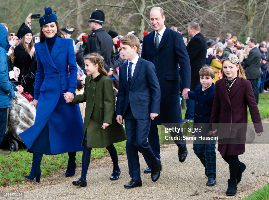 The British Royal Family Attend The Christmas Morning Service