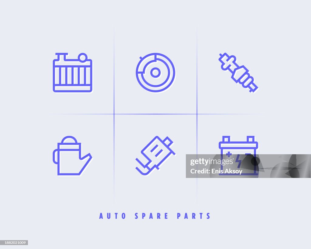 Ícones de peças de reposição automática