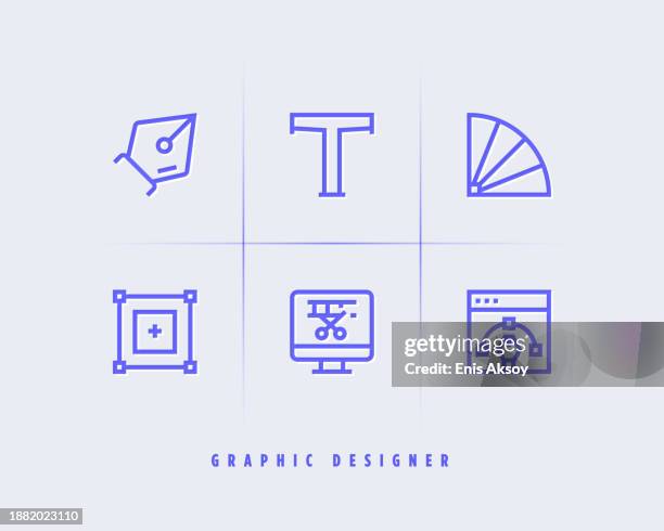 symbole für grafik-design - bearbeitungstechnik stock-grafiken, -clipart, -cartoons und -symbole