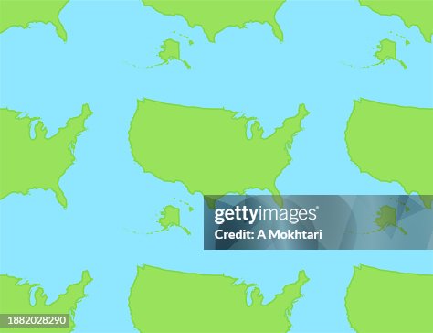 Usa Map In Repeating Pattern High-Res Vector Graphic - Getty Images