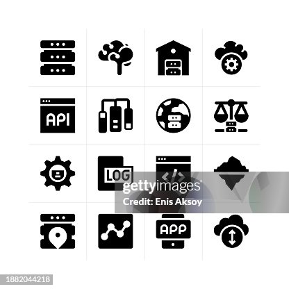 Data analytics icons Data analytics icons