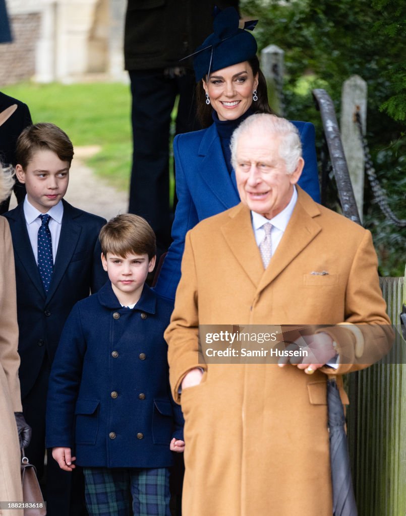 The British Royal Family Attend The Christmas Morning Service