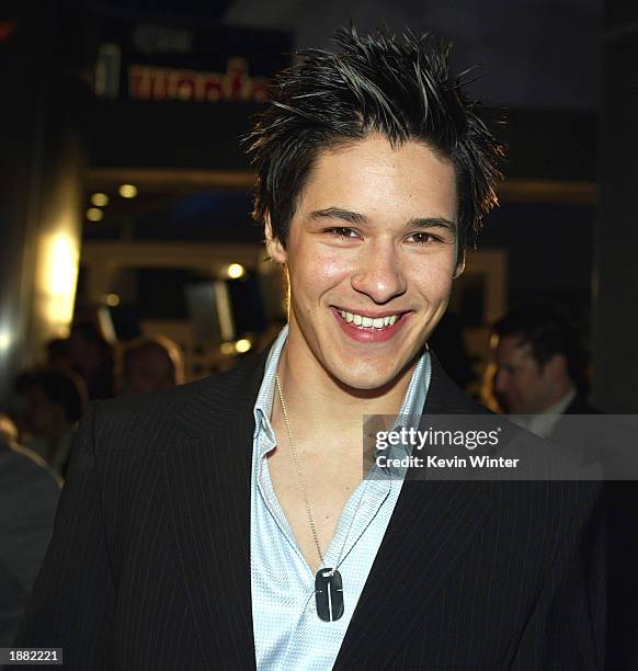 Actor Oliver James arrives at the premiere of "What A Girl Wants" at the Cinerama Dome Theater on March 27, 2003 in Hollywood, California.