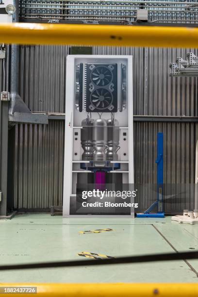 Cardboard cutout of the micro-reactor Marvel in the spot it is expected to be housed at the Transient Reactor Test Facility at the Idaho National...