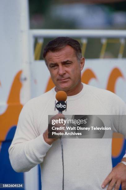 Robert Conrad appearing on the ABC tv special 'Battle of the Network Stars XIV', at Pepperdine University.