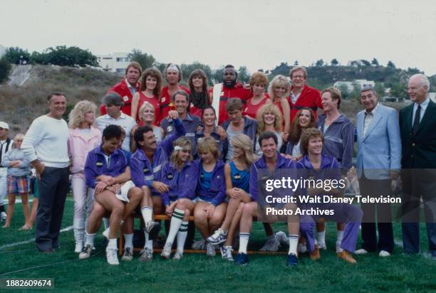 Howard Cosell, Geoffrey Scott, William R Moses, Mr T, Robert Conrad, David Hugh Kelly, William Devane, Joan Van Ark, Donny Most, Donna Mills, Ben...