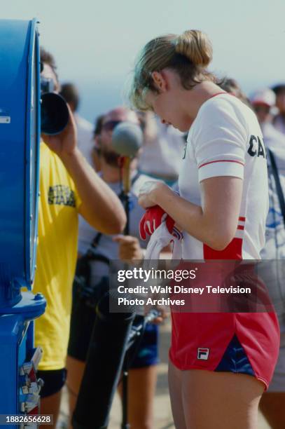 Mary Cadorette appearing on the ABC tv special 'Battle of the Network Stars XIV', at Pepperdine University.