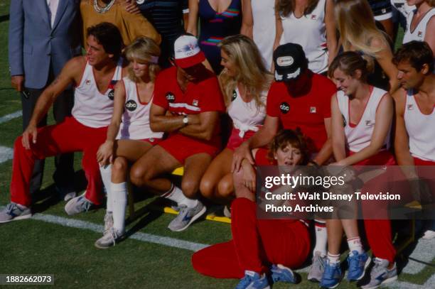 William Shatner, Douglas Barr, Mary Cadorette, Tony Danza, Tony Lo Bianco, Heather Locklear, Tracy Scoggins, Brenda Vaccaro appearing on the ABC tv...