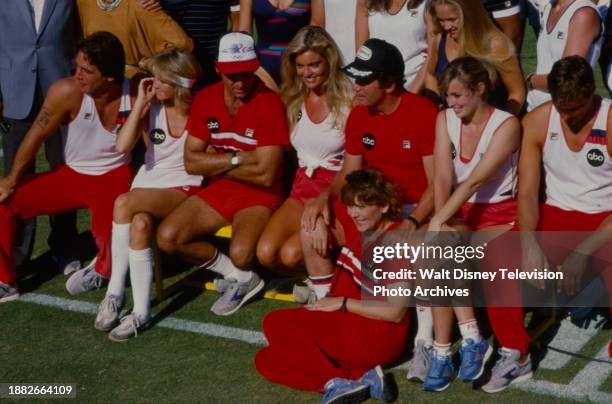 William Shatner, Douglas Barr, Mary Cadorette, Tony Danza, Tony Lo Bianco, Heather Locklear, Tracy Scoggins, Brenda Vaccaro appearing on the ABC tv...