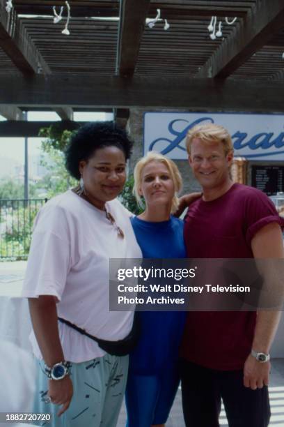 Francesca P Roberts, Alley Mills, Christopher Rich promotional photo for the ABC tv series 'ABC Afterschool Specials', episode 'Testing Dirty' aka...