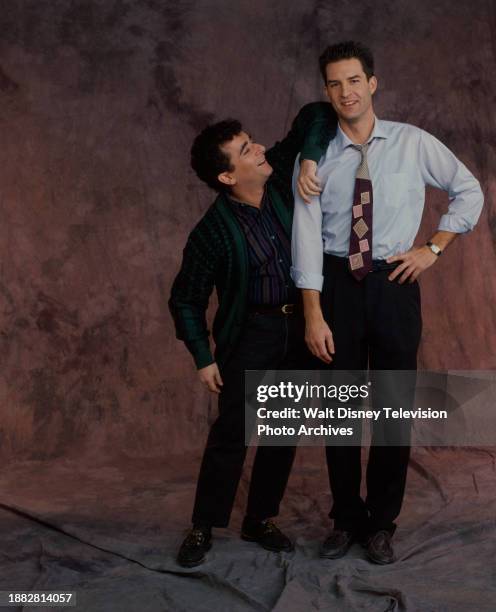 Los Angeles, CA Saul Rubinek, Ted Wass promotional photo for the ABC tv series 'Men'.